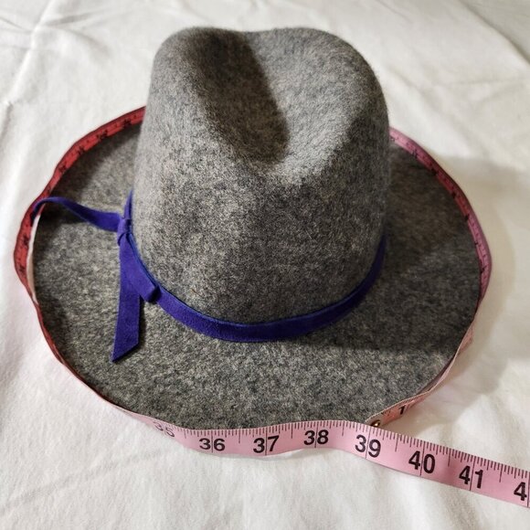 Gap NWOT Women Size S/M-P/M Gray Pinched Crown 100% Soft Wool Fedora Hat Casual - Picture 15 of 16